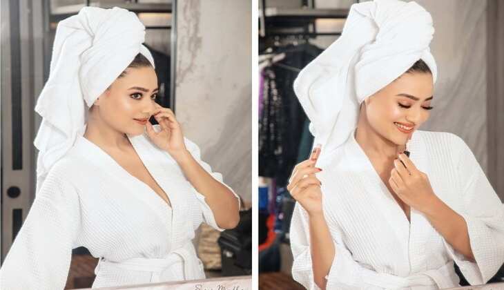 Anupamaa की सौतन काव्या फिर बनी दिलों की थड़कन, बाथरोब में जलवे बिखेरती नजर आईं Madalsa Sharma...देखें Viral Video