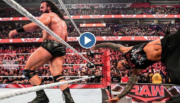 WWE Video: ड्रयू मैकइंटायर ने की केविन ओवंस की जमकर कुटाई, फ्रॉग स्पलैश लगाकर किया चित, देखें वीडियो