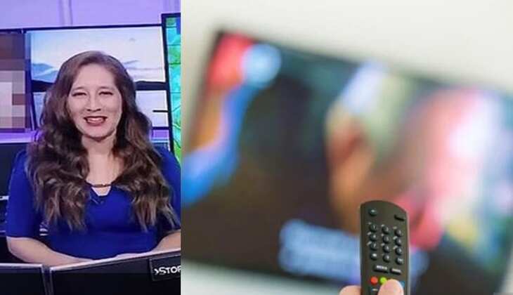 एंकर बता रही थी मौसम का हाल, अचानक चल गई अश्लील वीडियो