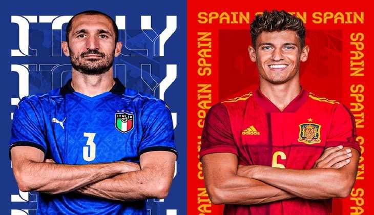 Euro 2020: सेमीफाइनल में इटली और स्पेन के बीच होगी काँटे की टक्कर, वेम्बले में होगा जीत का फैसला