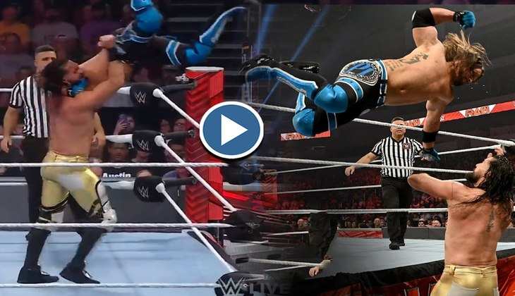 WWE: AJ ने रोप पर चढ़ Seth को लगाया धमाकेदार सुपरपंच, वीडियो ने काटा गदर