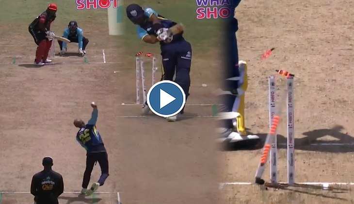 Viral Video: गेंदबाजों का कहर - आसमान में उड़ती नजर आईं दिग्गज बल्लेबाजों की गिल्लियां, देखें ये हवा-हवाई वीडियो