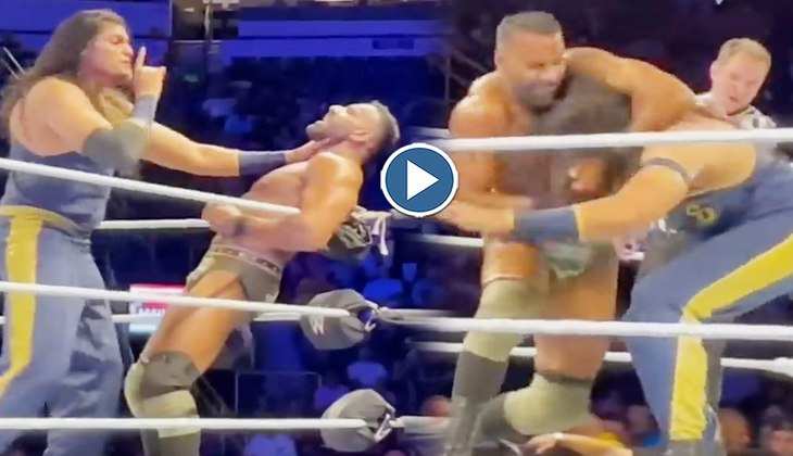 Shanky WWE : शैंकी ने हवा में उड़ते हुए जिंदर को लगाई धोबी पछाड़, वीडियो में दिखा खौफनाक अवतार