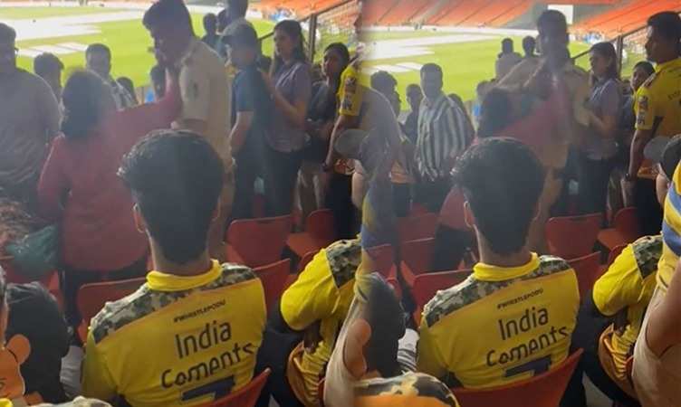 CSK vs GT: IPL फाइनल में दिखी महिला की गुंडागर्दी, पुलिस अधिकारी के साथ स्टेडियम में की मारपीट, हुई धक्का-मुक्की