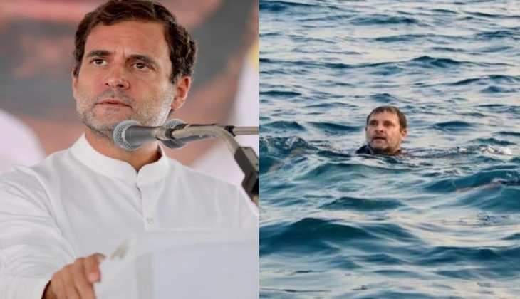 Rahul Gandhi ने समुद्र में लगाई डुबकी, वीडियो आया सामने