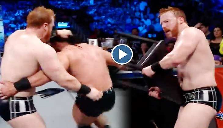 WWE: Drew McIntyre ने टेबल पर सिर पटक-पटककर की इस रेसलर की हातल खस्ता, जरूर देखें खौफ बरपाता ये वीडियो