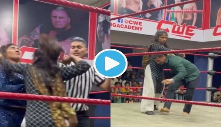Video WWE: लड़की ने रिंग में उतकर पहलवानों को धो डाल, आपने देखा क्या ये धमाकेदार वीडियो