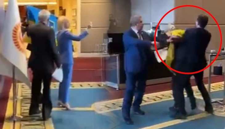 Turkey: चल रहा था ईवेंट तभी यूक्रेन के सांसद ने रूसी प्रतिनिधि के जड़ दिए थप्पड़, देखिए क्यों पड़ी मार