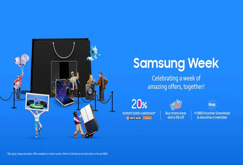 Samsung Week: दिवाली के बाद शुरू हुआ सैमसंग वीक, कंपनी के हर प्रोडक्ट पर बम्पर डिस्काउंट, जाने बेहतरीन ऑफर्स