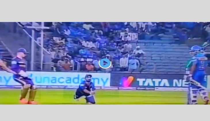 Video TATA IPL 2022: तिलक ने उमेश को लगाया पुल शॉट, हवा में उड़ती गेंद पर छपटे रहाणे सैम बिलिंग्स से जा टकराए, फिर हुआ वो जिसे देख रो पड़े फैंस, देखें वीडियो
