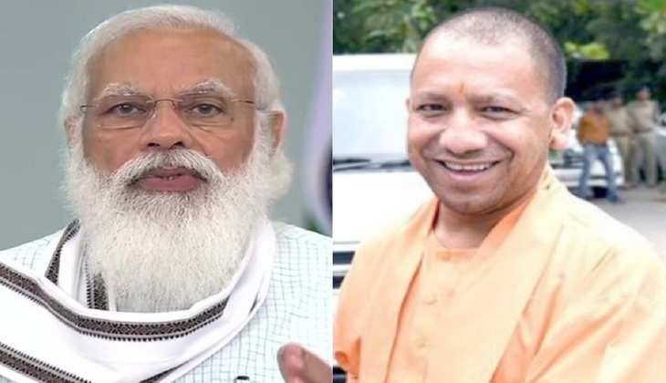 प्रधानमंत्री मोदी ने योगी आदित्यनाथ की जमकर की तारीफ, बोले 'यूपी में आज कानून का राज'