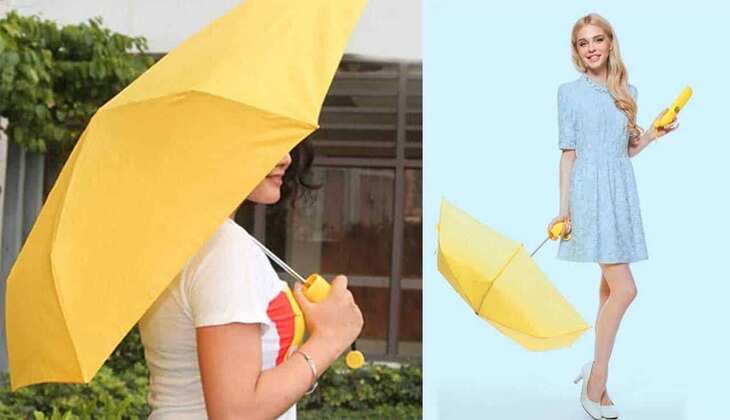 Umbrella Banana Shape: बारिश से बचाने के लिए आ गया केले की तरह दिखने वाला पोर्टेबल छाता, जानें कीमत
