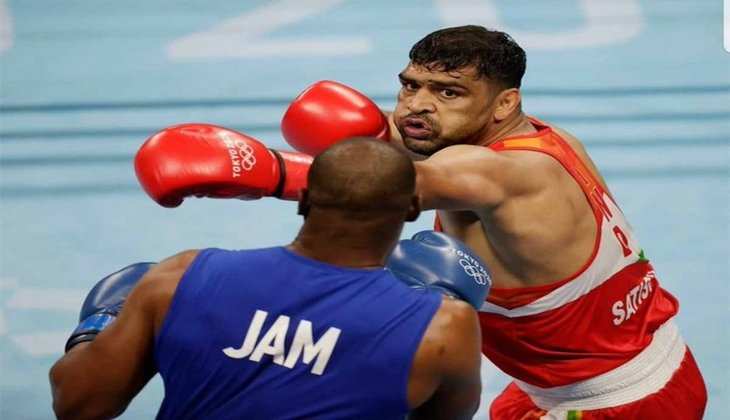 Tokyo Olympics: भारतीय मुक्केबाजों का पराक्रम जारी, सतीश कुमार क्वार्टर फाइनल में पहुँचे, जमैका के रिकार्डो ब्राउन को हराया
