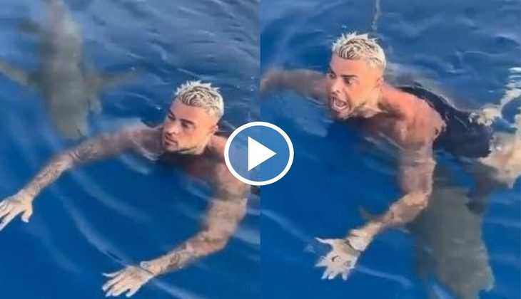 Viral Video: ओ तेरी! आराम से तैर रहा था ये लड़का, तभी पीछे से आ धमकी व्हेल फिश, देखिए वीडियो