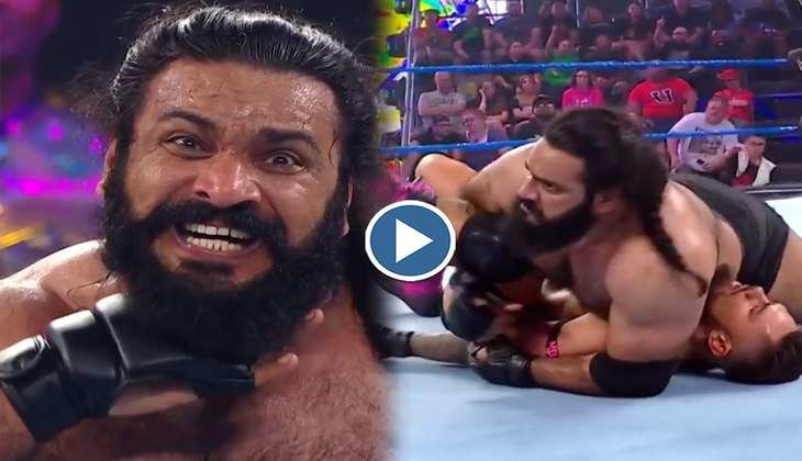 Sanga WWE: भारतीय Superstar के पुष्पा स्टाइल ने रिंग में मचाया तहलका, वीडियो देखे फैंस बोले "मैं झुकेगा नहीं"..