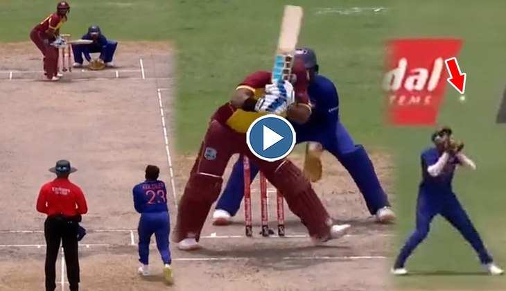 Kuldeep Yadav की नागिन जैसी लहराती गेंद पर नाचते नजर आए वेस्टइंडीज के बल्लेबाज, देखें कहर बरपाता ये वीडियो