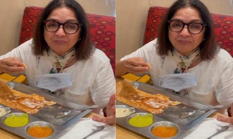 Neena Gupta ने खाया डोसा तो हुआ भरोसा, बोलीं- 'करोड़ों साल बाद आई हूं रेस्टोरेंट'