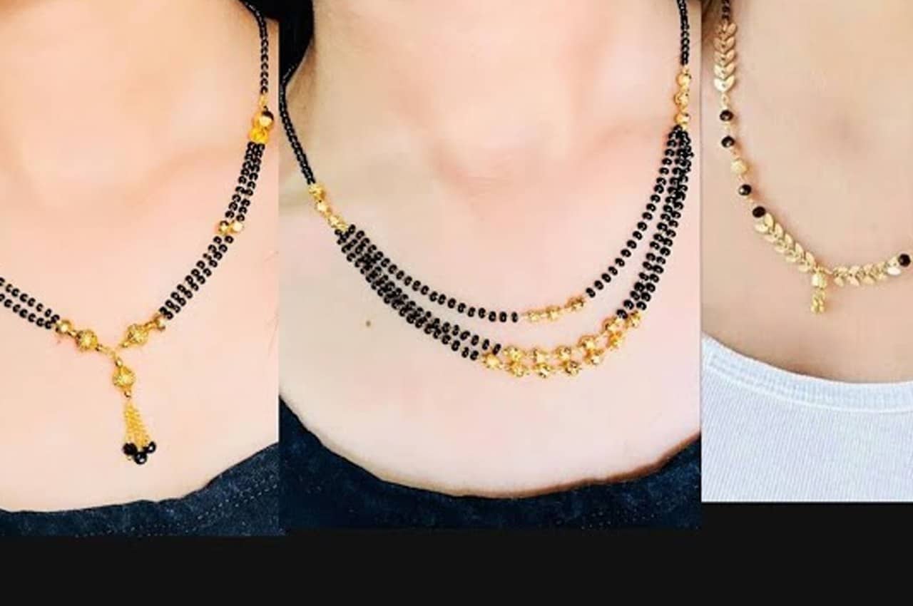 Gale ka mangalsutra hot sale ki design