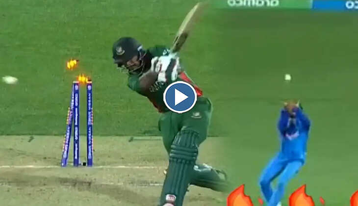 हो गया खेला! हार्दिक ने डंडा तोड़ गिल्लियों को कराई हवाई सैर, आखें फाड़कर देखता रहा बल्लेबाज - Video