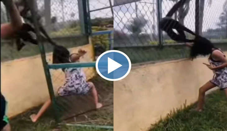Viral Video: चिड़ियाघर में बंदर से उलझ रही थी यह लड़की तो मिल गया मुंहतोड़ जवाब, देखें फनी वीडियो