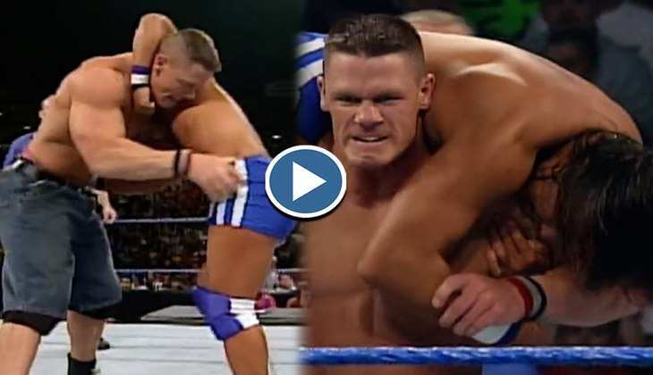 John Cena ने इस रेसलर की करदी मुंहतोड़ धुनाई, देखें ये फाड़ू वीडियो