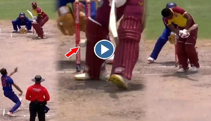 Ravi Bishnoi ने ललचाती गेंदों के जाल में फसाकर बल्लेबाजों ने तोड़े डंडे, देखें ये आग उगलता वीडियो