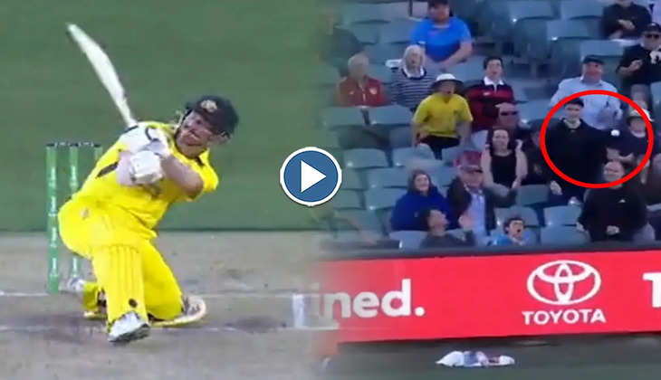 AUS vs ENG: ऐसे मारा जाता है छक्का.. गेंदबाज ने डाली 150 की स्पीड से गेंद तो बल्लेबाज ने घुटना टेक कर दिया खेला, देखें वीडियो