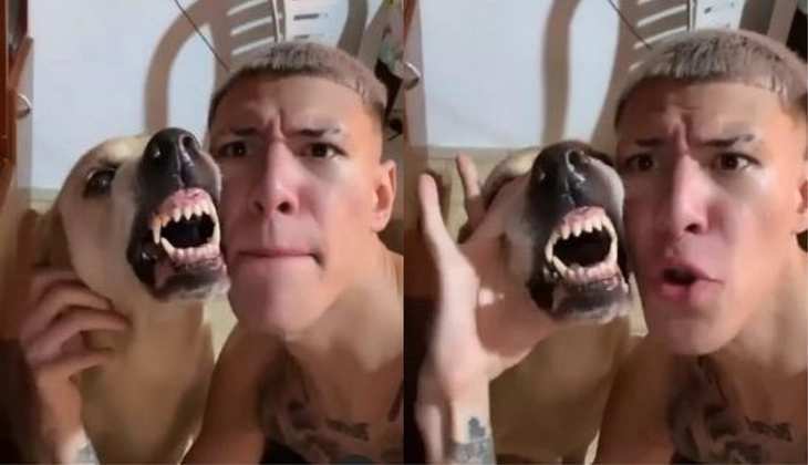 Dog Video: मिलिए गाना गाने वाले इस कुत्ते से,  देखिए शख्स के साथ कैसे मिला रहा जबरदस्त सुर