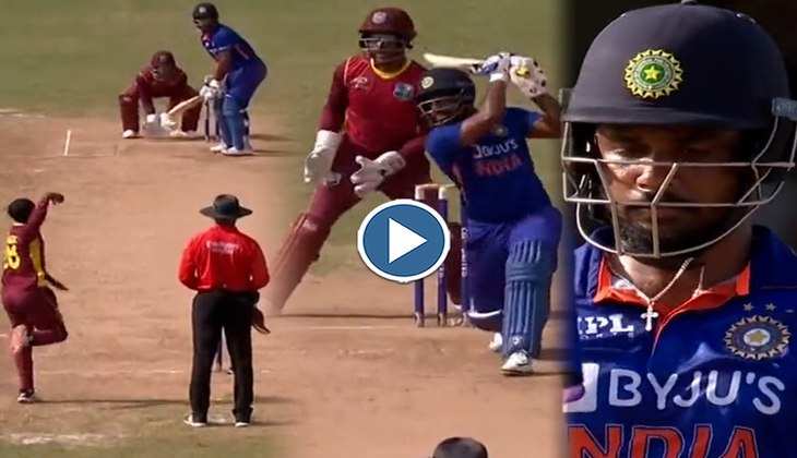 Sanju Samson ने आसमान चीरते शॉट लगाकर की वेस्टइंडीज के गेंदबाजों जबरदस्त कूटाई, देखें ये आतिशी वीडियो