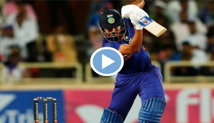 Shreyas Iyer ने ठोका वनडे में दूसरा शतक, फायरिंग शॉट खेल रांची में लगाई आग, देखें वीडियो