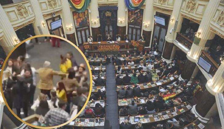 Bolivia की संसद में पक्ष-विपक्ष की महिला सांसदों में जमकर मारपीट, चले लात-घूंसे, सामने आया VIDEO
