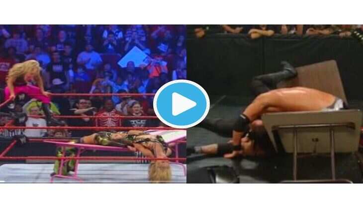 WWE: इस टेबल तोड़ परफॉर्मेंस को देख छूट जाएंगे आपके पसीने, हिलाकर रख देगा ये वायरल Video