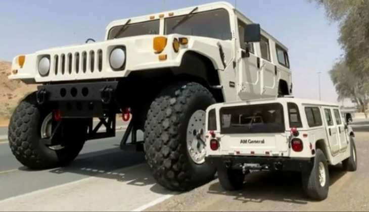 Dubai के शेख की Giant Hummer H1 है दुनिया की सबसे बड़ी हमर कार, ये है खासियत !