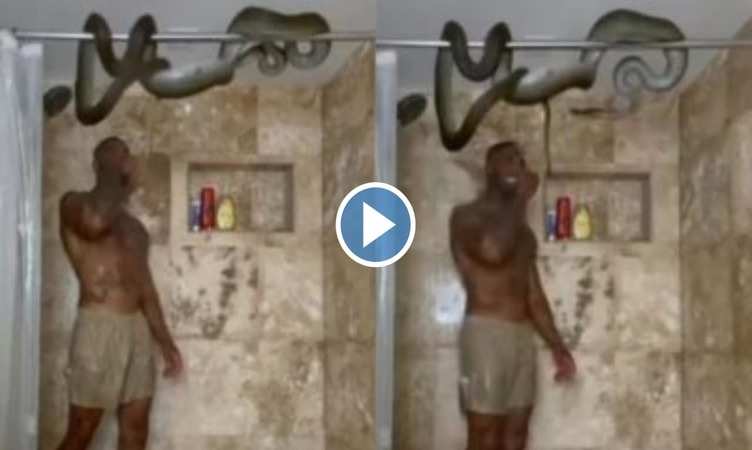 Snake Viral Video: बाथरूम में नहा रहे शख्स पर खतरनाक सांप ने कर दिया अटैक, देखें दिल दहला देने वाला वीडियो