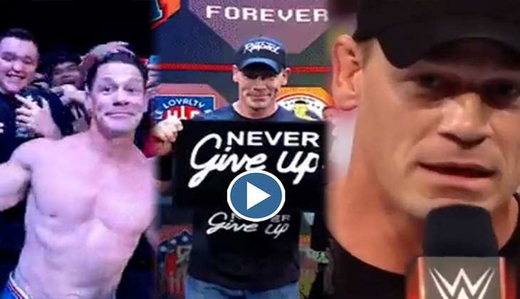 John Cena का WWE में हुआ धमाकेदार स्वागत, इमोशनल होकर फैंस को बोली ये बड़ी बात, देखें वीडियो