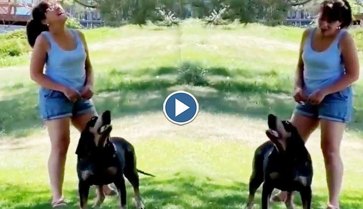 Dog Video: क्या आपने देखा कभी 'बोलने' वाला कुत्ता? ये वीडियो सोशल मीडिया पर मचा रहा बवाल