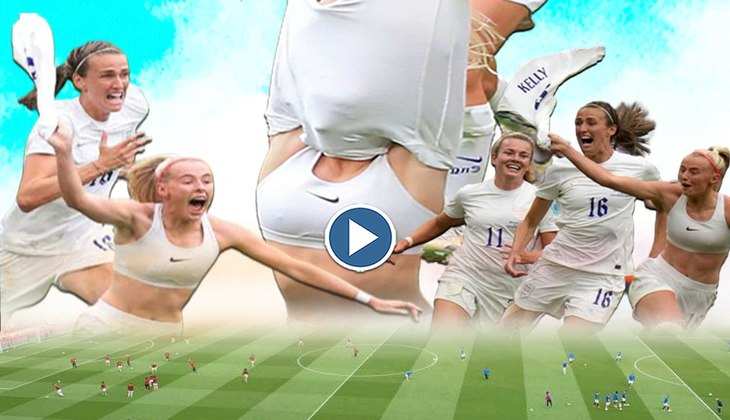 Chloe kelly Video : महिला फुटबॉलर ने भरे मैदान में टी-शर्ट उतार मचाया तहलका, वीडियो ने इंटरनेट पर काटा जोरदार गदर