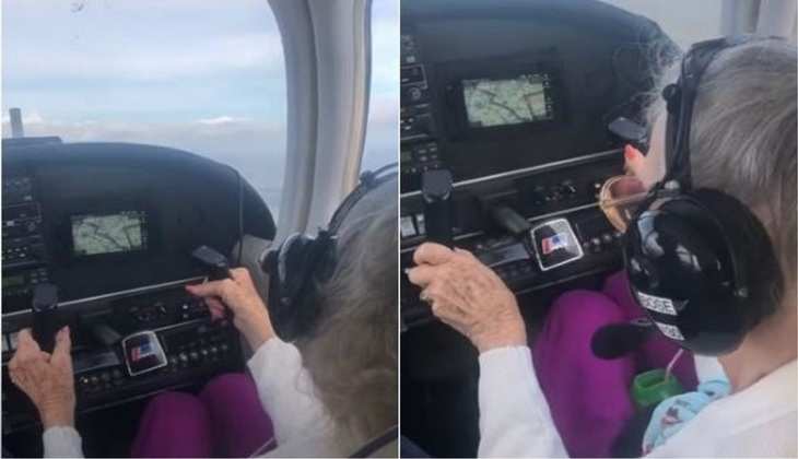 Viral Video: 84 साल की दादी बनीं 'पायलट', फर्राटे से प्लेन उड़ाते देख खुली रह गईं लोगों की आखें