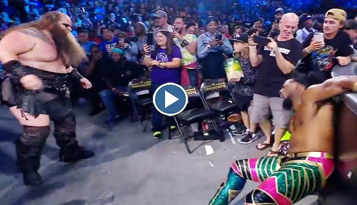 WWE Video: वाइकिंग रेडर्स ने अपने विरोधी को टेबल पर लगाई ऐसी पछाड़ कि फैंस के बीच मचा हाहाकार, देखें वीडियो