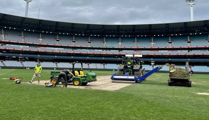 T20 World Cup 2022: भारत-पाक हाईवोल्टेज मैच के लिए मेलबर्न स्टेडियम की पिच और ग्राउंड में हो रहे हैं ये बदलाव