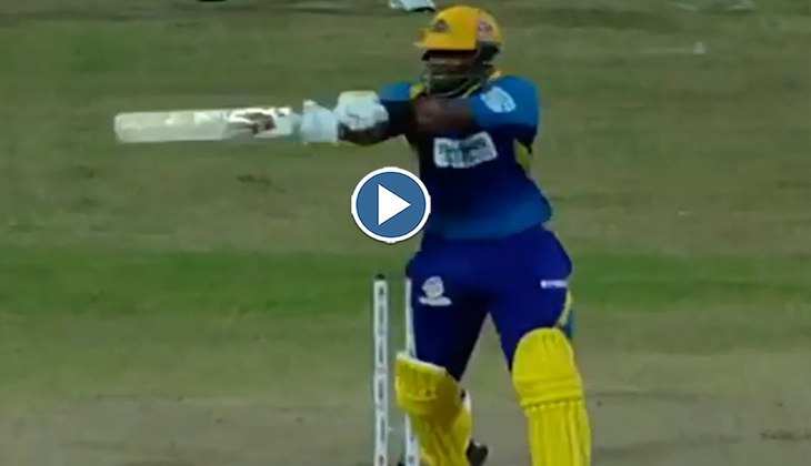 CPL Video: बल्लेबाज ने कूटा आसमान चीरता छक्का, वीडियो देख फैंस बोले, गजब की पावर है भाई..