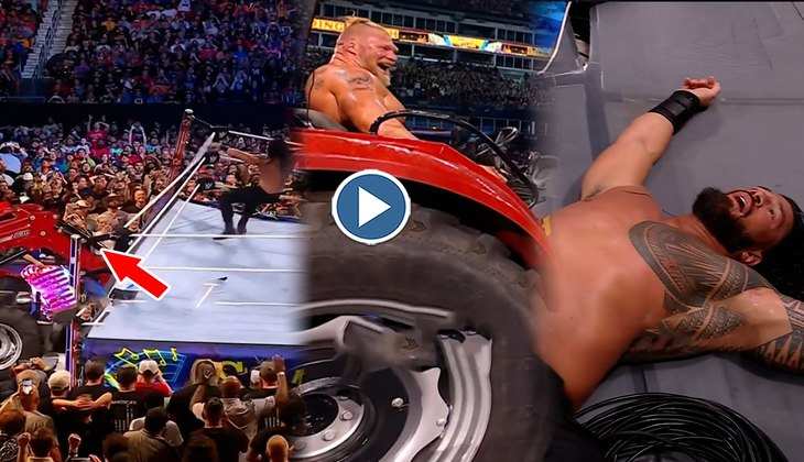 WWE Viral Video: ब्रॉक ने रैंस पर किया ट्रैक्टर से घातक वार, अंत में रिंग में मचा जोरदार हाहाकार, देखें खौफनाक वीडियो