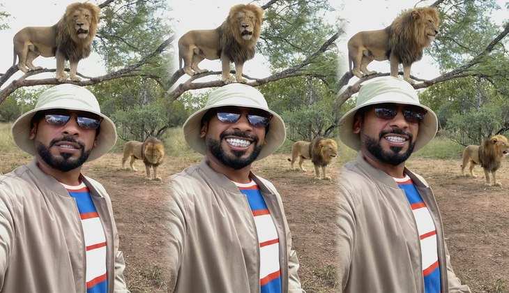 Viral Video: ओ तेरी...इस शख्स को चढ़ा बब्बर शेर के साथ सेल्फी लेने का शौक, देखिए वीडियो