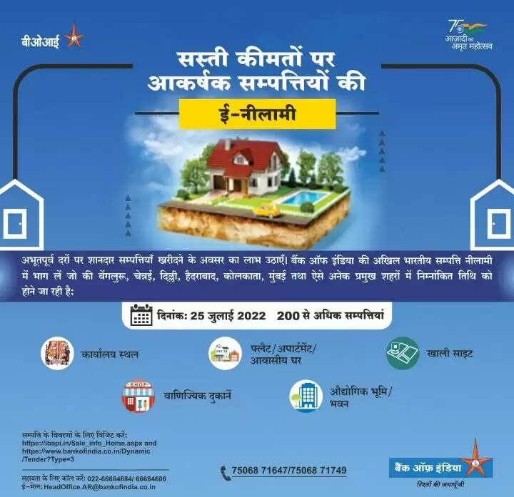 Mega E-Auction: Bank of India बहुत सस्ते में इन बड़े शहरों में मकान और घर खरीदने का दे रहा है मौका, तुरंत देखें ये जानकारी