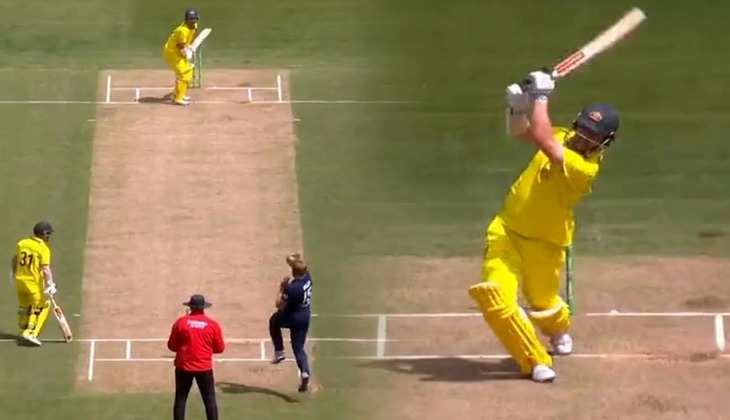 AUS vs ENG: वाह क्या सिक्स है! आग उगलती गेंद पर बल्लेबाज ने ठोका गगनचुंबी छक्का, देखें फायरिंग वीडियो