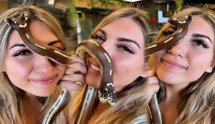 Snake Video: दो मुंह वाले सांप केे साथ कैसे मस्ती कर रही ये महिला, वीडियो देख दांतों तले दबा लेंगे उंगली
