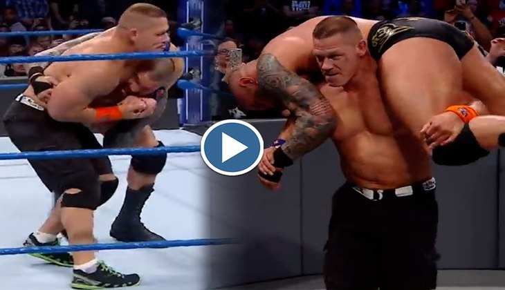WWE: John Cena ने पहले कूट-कूट कर बनाया चुहा, फिर कंधे पर रख कुछ यू किया शिकार, देखें वीडियो