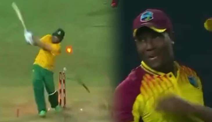 SA vs WI: वाह क्या बोल्ड है! गेंदबाज ने सनसनाती गेंद पर हवा में उड़ाया बल्लेबाज का स्टंप, देखें वीडियो