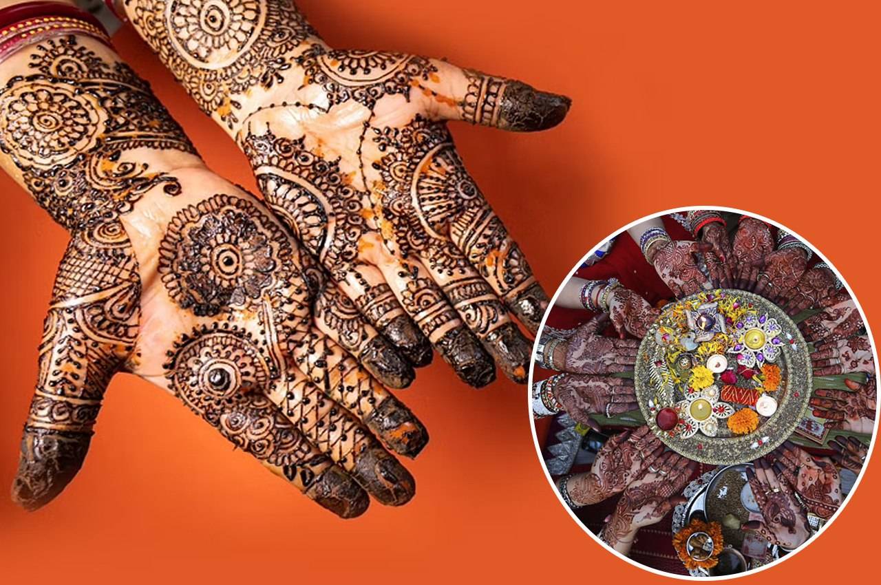 Hartalika Teej Mehndi Design: हरितालिका तीज पर लगाएं भरे-भरे हाथों वाले  मेहंदी के खूबसूरत डिजाइन - Prabhat Khabar