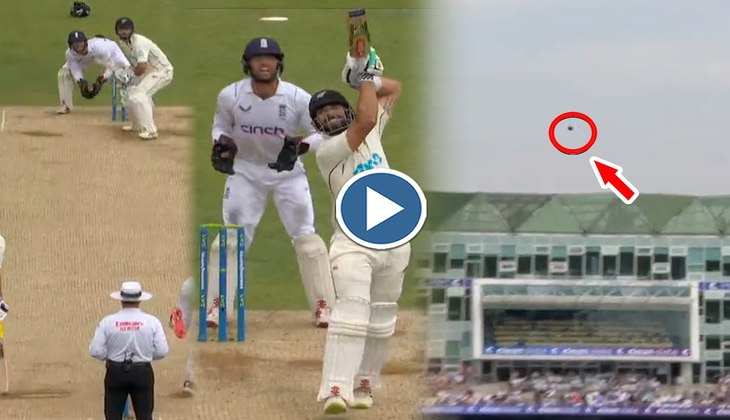 Video: बल्लेबाज ने तीर जैसा सीधा छक्का कूटकर चीरा आसमान, देखें वीडियो
